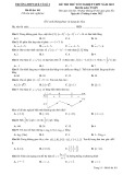Đề thi thử THPT QG môn Toán năm 2022 có đáp án - Trường THPT Quế Võ số 2 (Mã đề 101)