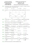Đề thi chuyên đề môn Toán lớp 12 năm 2021-2022 có đáp án (Lần 1) - Trường THPT chuyên Lương Văn Tụy, Ninh Bình