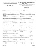 Đề thi thử tốt nghiệp THPT môn Toán năm 2022 có đáp án (Lần 2) - Trường THPT chuyên Lê Khiết (Mã đề 101)