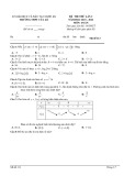 Đề thi môn Toán lớp 12 năm 2021-2022 có đáp án (Lần 2) - Trường THPT Cửa Lò (Mã đề 113)