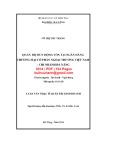 Luận văn Thạc sĩ Tài chính ngân hàng: Quản trị huy động vốn tại Ngân hàng thương mại cổ phần Ngoại thương Việt Nam - Chi nhánh Đà Nẵng