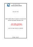 Luận văn Thạc sĩ Quản lý kinh tế: Hoàn thiện công tác quản lý ngân sách huyện Ngọc Hồi, tỉnh Kon Tum