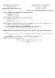 Đề thi giữa học kì 2 môn Toán lớp 10 năm 2021-2022 - Trường THPT Nguyễn Hữu Cầu, TP HCM