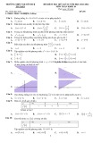 Đề thi giữa học kì 2 môn Toán lớp 10 năm 2021-2022 có đáp án - Trường THPT Nguyễn Huệ