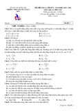 Đề thi học kì 1 môn Vật lí lớp 11 nâng cao năm 2022-2023 có đáp án - Trường THPT Chuyên Lê Quý Đôn