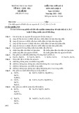Đề thi giữa học kì 2 môn Hoá học lớp 9 năm 2021-2022 có đáp án - Trường THCS Gia Thuỵ