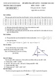 Đề thi giữa học kì 2 môn Toán lớp 7 năm 2021-2022 - Trường THCS Tân Định