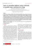 Study on α-glucosidase inhibitory activity of 40 kinds of vegetables, tubers, and fruits in An Giang