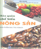 Chế biến và bào quản nông sản sau thu hoạch: Phần 2