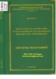 Luận văn Thạc sĩ Quản trị kinh doanh: Quản lý vốn đầu tư xây dựng cơ bản từ ngân sách nhà nước tại Ủy ban nhân dân huyện Phú Sơn - Thành phố Hà Nội