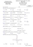 Đề KSCL ôn thi tốt nghiệp THPT năm 2023 môn Toán - Trường THPT chuyên Hùng Vương, Phú Thọ (Lần 1)
