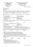 Đề KSCL ôn thi tốt nghiệp THPT năm 2023 môn Vật lí có đáp án - Sở GD&ĐT Thái Bình (Đợt 1)