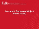 Lecture Web technology and online services: Lesson 8 - Document object model (DOM)