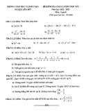 Đề thi học kì 1 môn Toán lớp 8 năm 2022-2023 - Phòng GD&ĐT Yên Mô