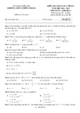 Đề thi học kì 1 môn Toán lớp 11 năm 2022-2023 - Trường THPT Lê Hồng Phong, Đắk Lắk