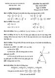 Đề thi học kì 1 môn Toán lớp 7 năm 2022-2023 - Trường THCS Nguyễn Trường Tộ