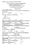 Đề thi học kì 1 môn Toán lớp 9 năm 2022-2023 - Phòng GD&ĐT Dương Minh Châu