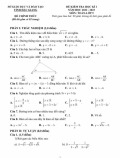 Đề thi học kì 1 môn Toán lớp 9 năm 2022-2023 - Sở GD&ĐT Hậu Giang