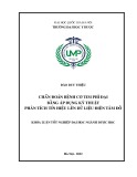 chẩn đoán bệnh cơ tim phì đại bằng áp dụng kỹ thuật phân tích tín hiệu lên dữ liệu điện tâm đồ