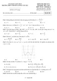Đề thi học kì 1 môn Toán lớp 12 năm 2022-2023 có đáp án - Trường THPT chuyên Lương Văn Tụy, Ninh Bình