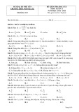 Đề thi học kì 1 môn Toán lớp 11 năm 2022-2023 có đáp án - Trường THPT Ngô Gia Tự, Phú Yên