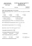 Đề thi học kì 1 môn Toán lớp 10 năm 2022-2023 - Trường THPT Đống Đa