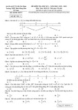 Đề thi học kì 1 môn Toán lớp 12 năm 2022-2023 có đáp án - Trường THPT Bình Hưng Hòa, TP HCM