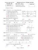Đề thi giữa học kì 1 môn Toán lớp 12 năm 2022-2023 có đáp án - Trường THPT Quế Sơn – Quảng Nam