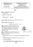 Đề thi giữa học kì 1 môn Toán lớp 9 năm 2022-2023 - Trường THCS Tân Sơn – TP HCM
