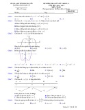 Đề thi giữa học kì 1 môn Toán lớp 12 năm 2022-2023 có đáp án - Trường THPT Phù Cừ – Hưng Yên