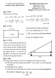 Đề thi giữa học kì 1 môn Toán lớp 9 năm 2022-2023 - Trường THCS Hồng Bàng – TP HCM