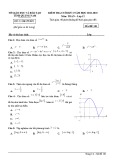 Đề thi học kì 1 môn Toán lớp 12 năm 2022-2023 - Sở GD&ĐT Quảng Nam (Mã đề 101)