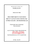 Luận văn Thạc sĩ Quản trị kinh doanh: Phát triển dịch vụ ngân hàng điện tử tại Ngân hàng thương mại cổ phần Sài Gòn - Chi nhánh Đắk Lắk