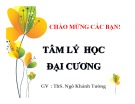 Bài giảng Tâm lý học đại cương: Chương 1 - ThS. Ngô Khánh Tường