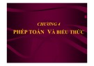 Bài giảng Lập trình C căn bản: Chương 4 - Phạm Thế Bảo