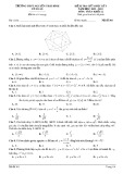 Đề kiểm tra giữa học kì 1 môn Toán lớp 12 năm 2022-2023 - Trường THPT Nguyễn Thái Bình (Mã đề 301)