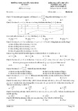 Đề kiểm tra giữa học kì 1 môn Toán lớp 12 năm 2022-2023 - Trường THPT Nguyễn Thái Bình (Mã đề 303)