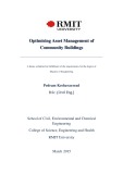 Master's thesis of Engineering: Optimising asset management of community buildings