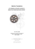 Master's thesis of Arts: Machine Translations: An investigation of interactive computer art works that incorporate physical and interactive aspects of pre-computer age machine devices