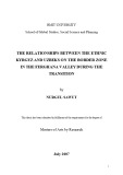 Master's thesis of Arts: The relationships between the ethnic Kyrgyz and Uzbeks on the border zone in the Ferghana Valley during the transition