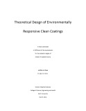 Master's thesis of Applied Science: Theoretical design of environmentally responsive clean coatings