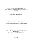 Master's thesis of Engineering: The role of local government in the development of youth citizenship: Three case studies