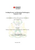 Master's thesis of Engineering: Swelling pressure and retaining wall design in expansive soils