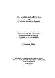 Master's thesis of Engineering: Network intrusion detection by artificial immune system