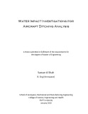 Master's thesis of Engineering: Water impact investigations for aircraft ditching analysis