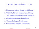 Bài giảng Quản lý chất lượng trong các tổ chức: Chương 3 - PGS.TS. Trương Đoàn Thể