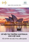 Báo cáo nghiên cứu - Cơ hội thị trường Australia cho Việt Nam từ CPTPP và các FTA liên quan