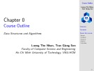 Lecture Data structures and algorithms: Chapter 0 - Course outline