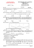 Đề thi học sinh giỏi cấp trường môn Toán lớp 11 năm 2022-2023 (Lần 2) - Sở GD&ĐT Vĩnh Phúc