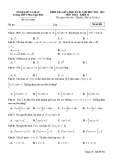 Đề thi giữa học kì 2 môn Toán lớp 12 năm 2022-2023 có đáp án- Trường THPT Phan Ngọc Hiển (Mã đề 001)